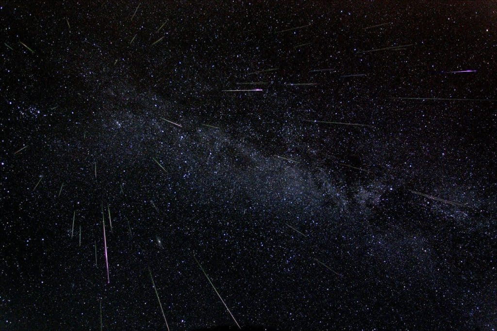 El cielo nocturno en agosto: Las Perseidas.