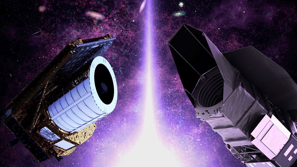El telescopio espacial Euclid de la ESA y el Roman de la NASA explorarán juntos la energía oscura de formas complementarias.