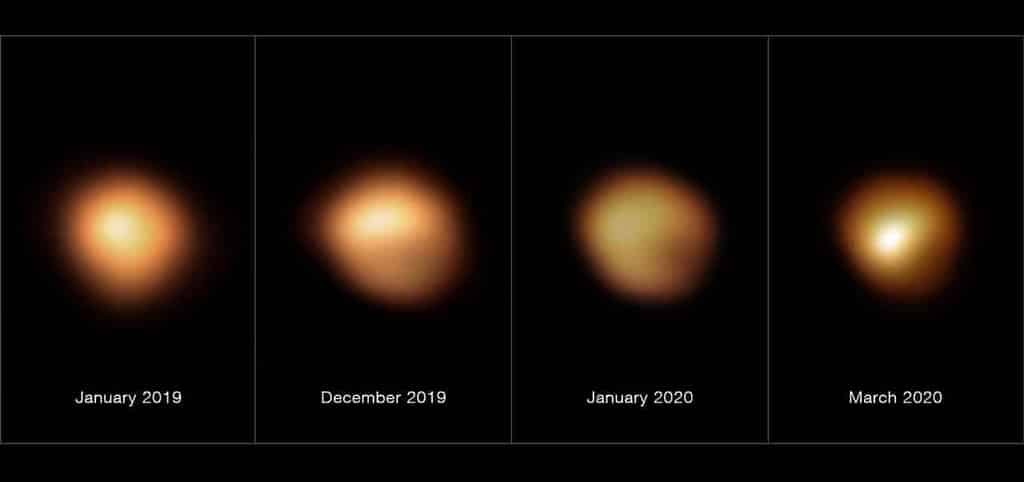 Oscurecimiento de Betelgeuse: Imagen del VLT de ESO.