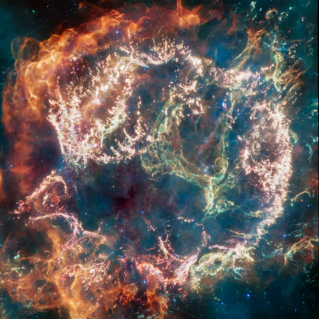 Mejores imágenes del telescopio James Webb en 2023: Cassiopeia A