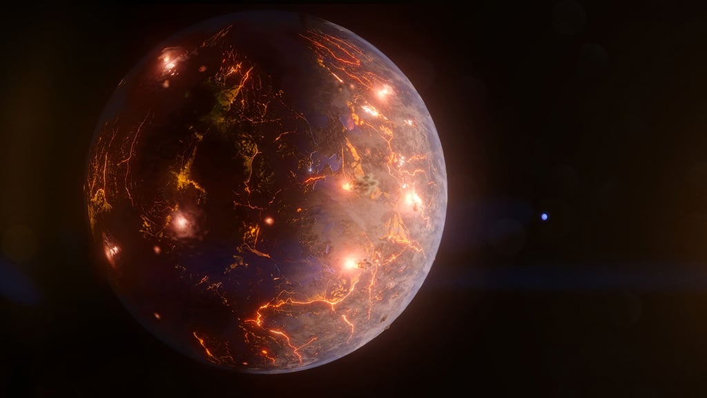 Exoplaneta lleno de volcanes 16:9