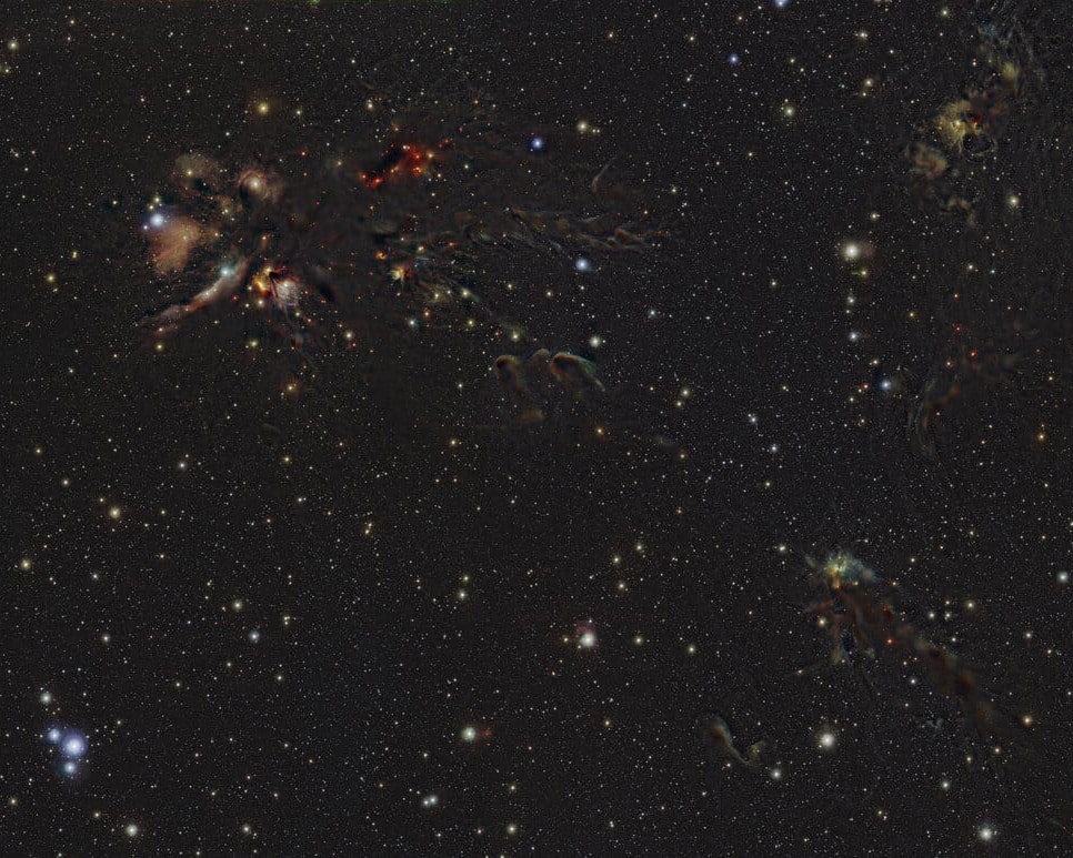 L1688 en Ofiuco, a 450 años luz. Imagen en infrarrojo.