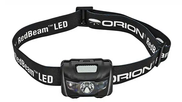 Los accesorios de fotografía nocturna: Luz frontal roja.