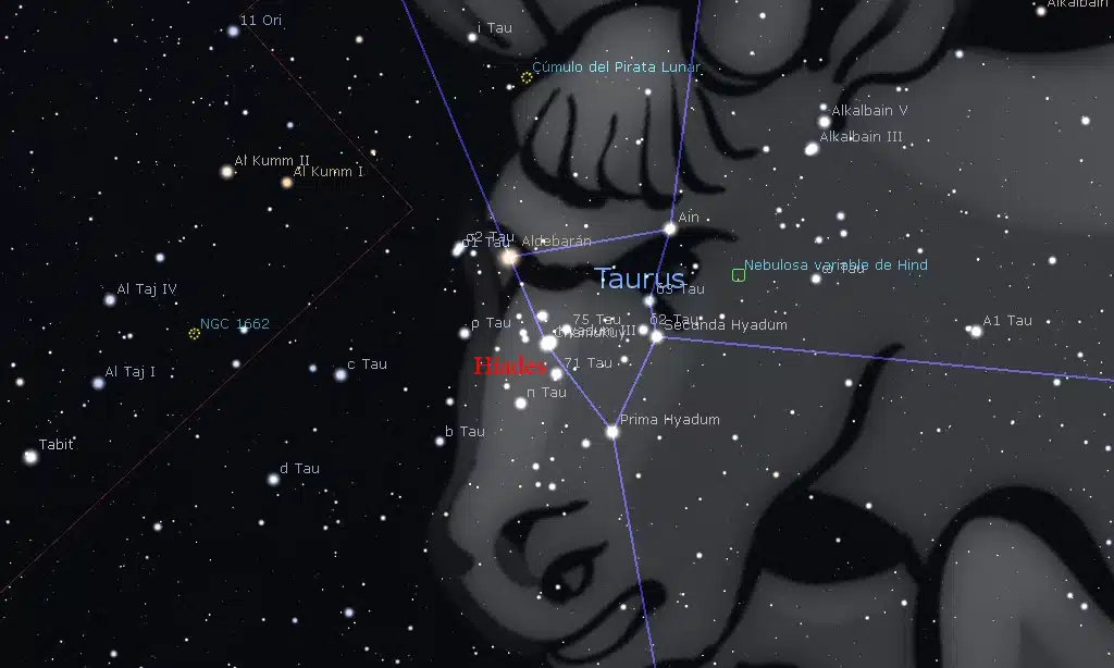 Constelación de Tauro: Híades