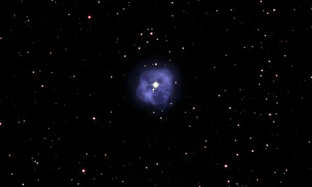 Imagen de NGC 1514, Nebulosa bola de cristal, en Tauro.