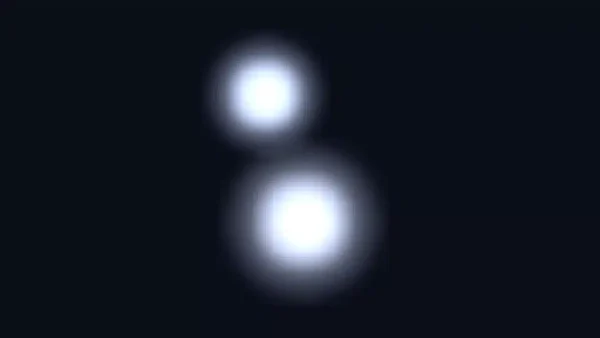 Acamar es un hermoso sistema binario, cuyas componentes Theta 1 y Theta 2 están separadas por un ángulo de 8,3 segundos de arco.