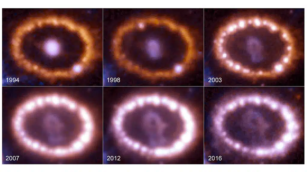 Webb ha encontrado la mejor evidencia hasta ahora de la emisión de una estrella de neutrones en el emplazamiento de una Supernova.