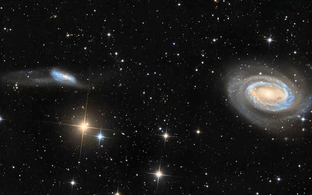 NGC 4725 y NGC 4747 (ARP 159), galaxias.