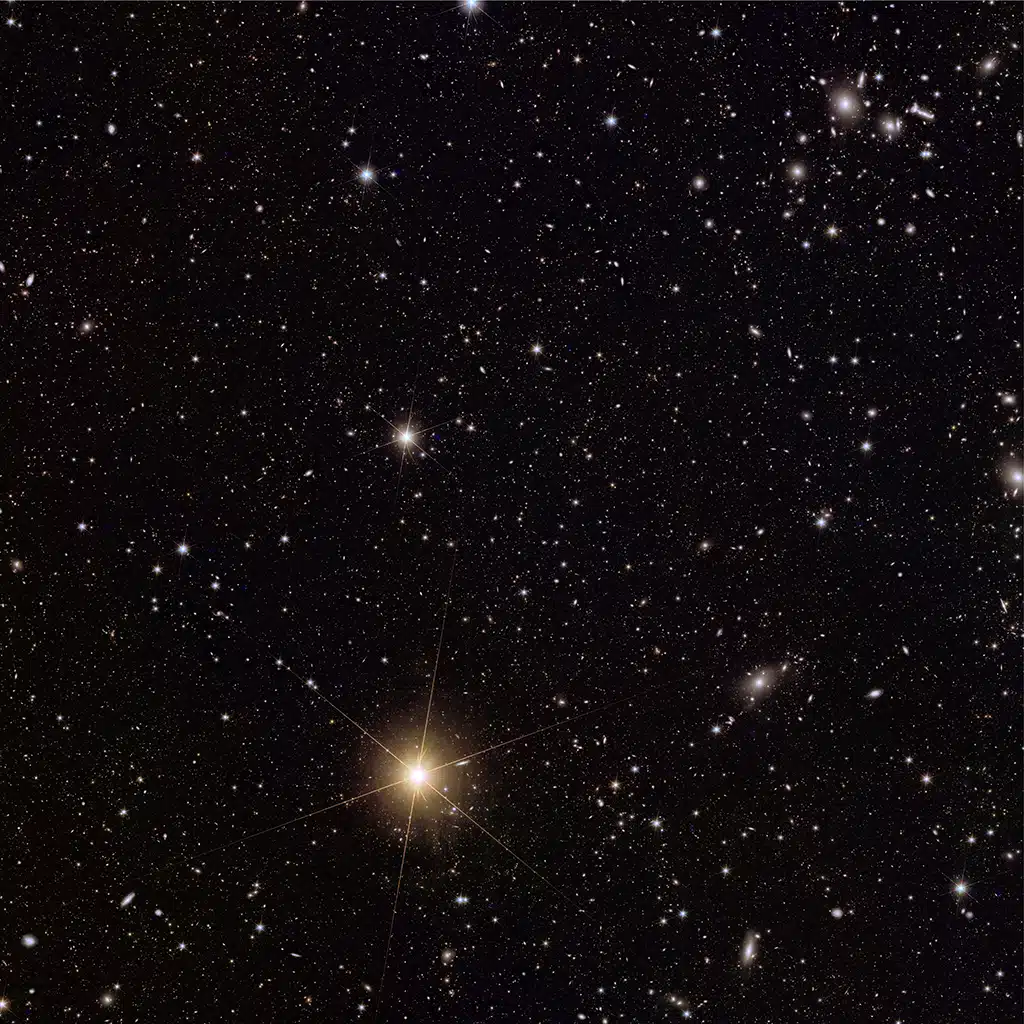 Euclid revela el "Universo Oscuro": Imagen del Grupo de galaxias Abell_2764.