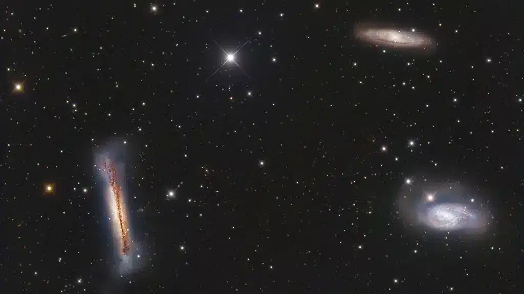 Triplete de Leo (M65, M66, NGC 3628).