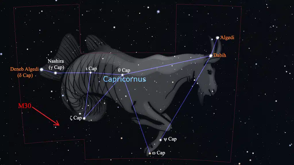Constelación de Capricornus (Capricornio): M30.
