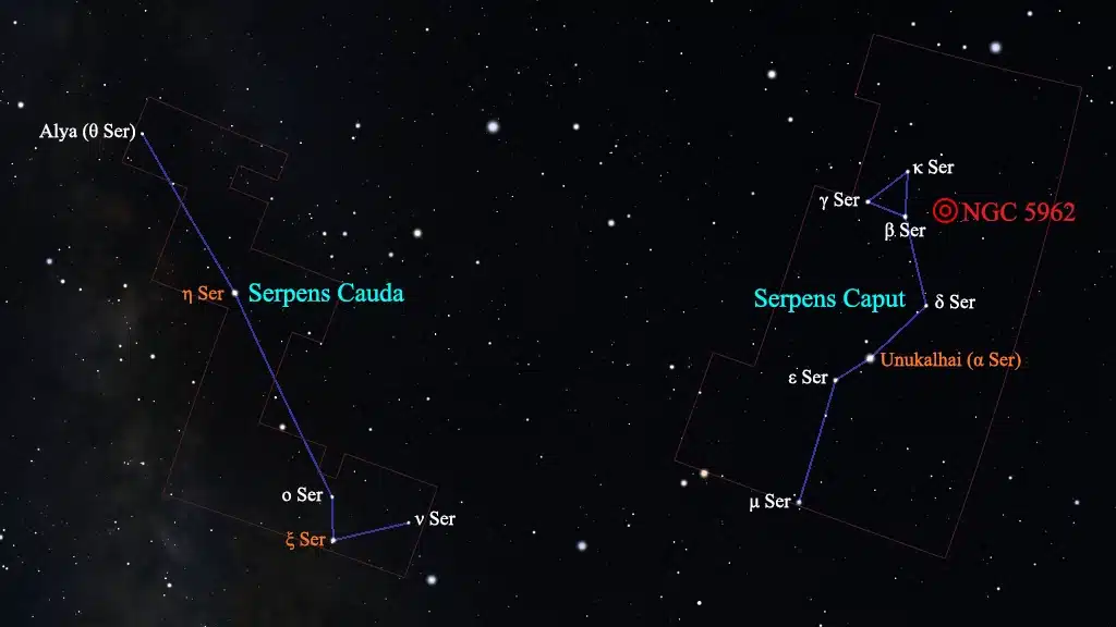 Constelación de Serpens (la Serpiente): NGC 6535, cúmulo globular.