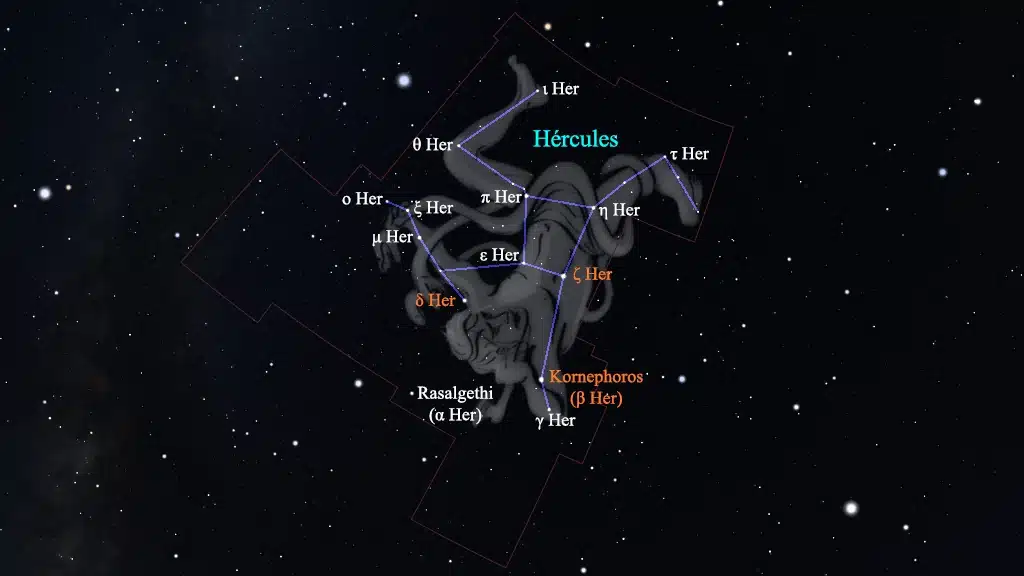 Constelación de Hércules: Principales estrellas.