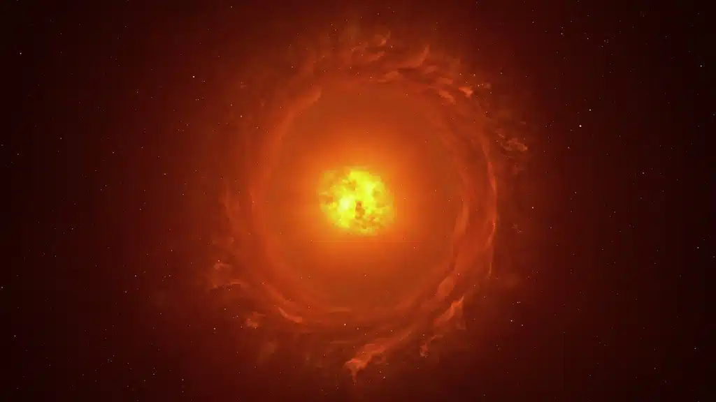 Un equipo de astrónomos captura por primera vez una imagen detallada de una estrella de otra galaxia. Esto ha sido posible gracias a la extraordinaria precisión del "Interferómetro del Very Large Telescope" (VLTI) del Observatorio Europeo Austral (ESO). La estrella, denominada WOH G64, se encuentra a 160 mil años luz de la Tierra.