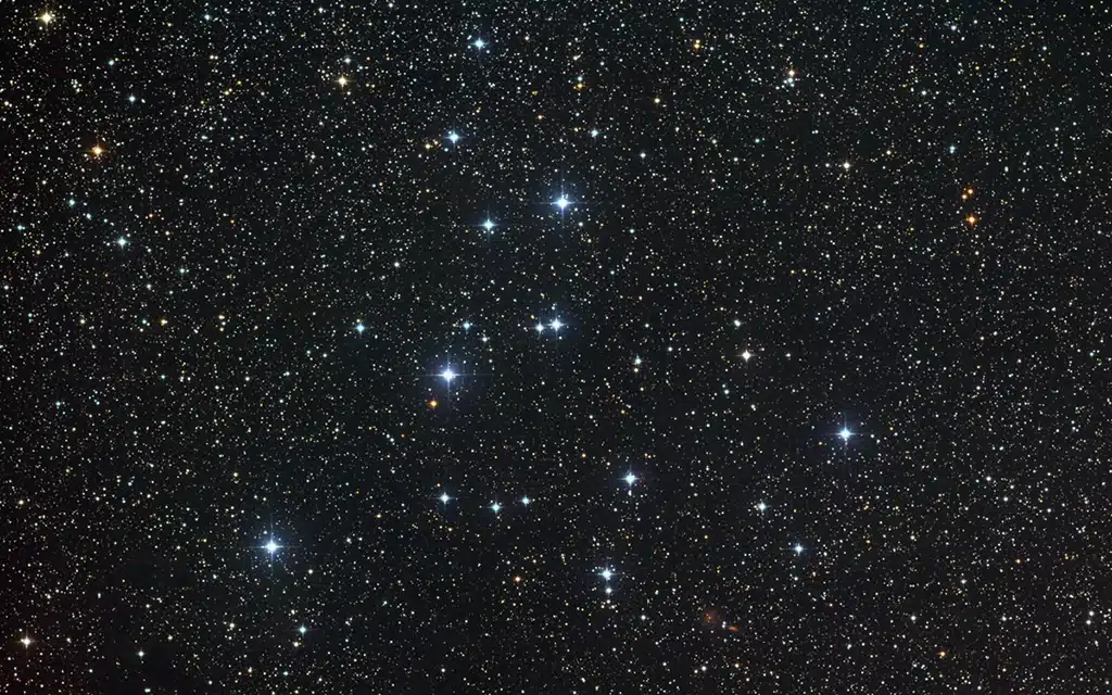 M34 (NGC 1039), cúmulo abierto. Crédito: Capella Observatory.