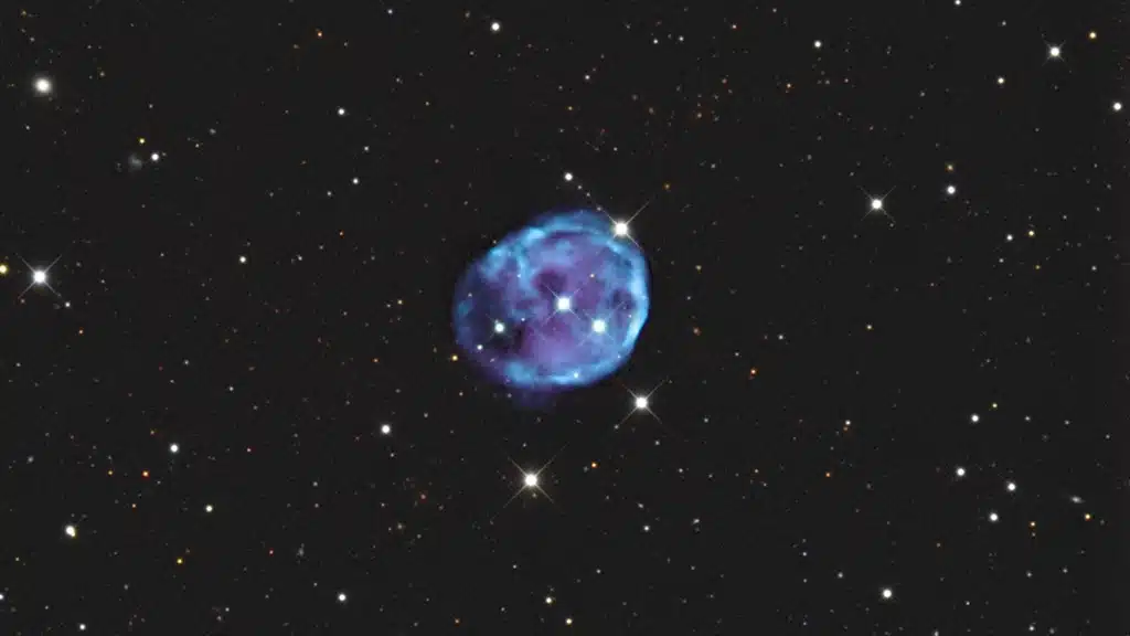 NGC 246 (Caldwell 56), nebulosa planetaria "de la Calavera". Crédito: Focal Pointe Observatory.