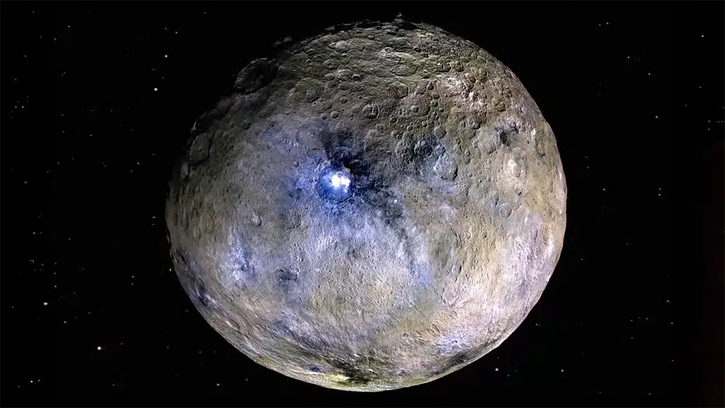 NASA sugiere que en el pasado pudo existir vida en Ceres.