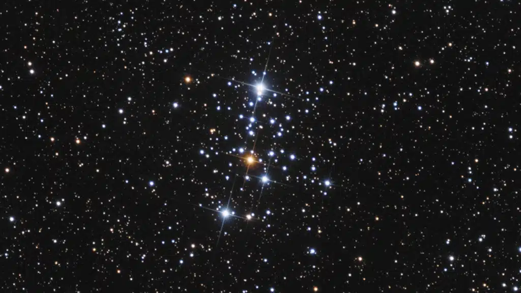 Messier 103 (NGC 581), cúmulo. Crédito: Focal Pointe Observatory.