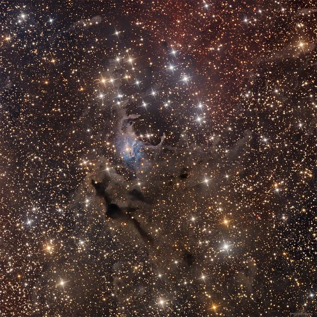 NGC 225, cúmulo "Velero". Crédito: Hanson Astrophotography.