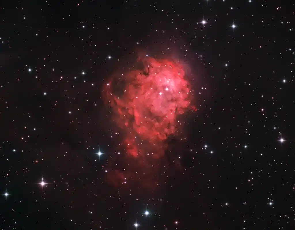 NGC 7538, nebulosa "Lago del Norte" o "Cerebro". Crédito: Capella Observatory.