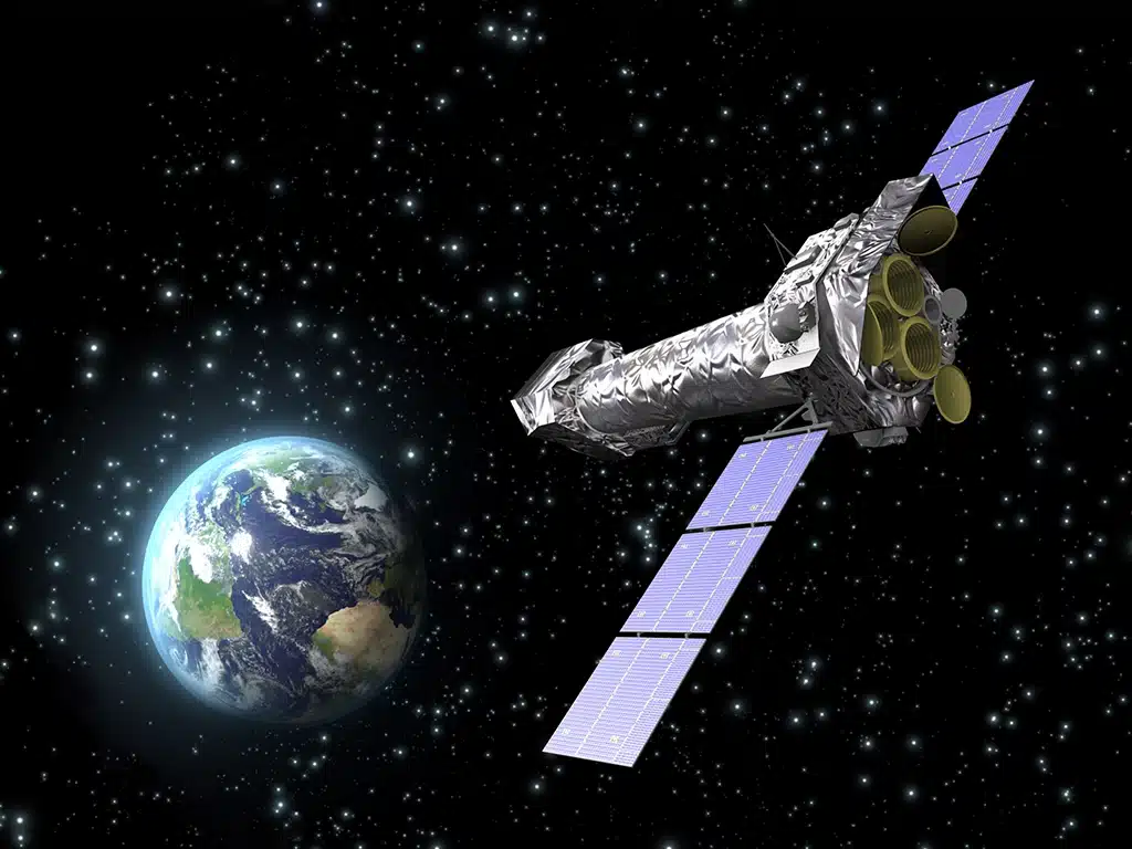 Ilustración del observatorio espacial XMM-Newton de la ESA.