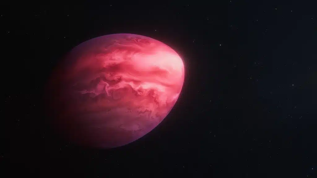 Webb detecta un extraño exoplaneta con atmósfera de carbono.