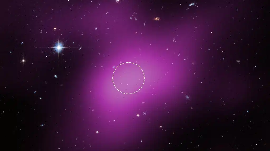 Hubble descubre una nube de materia oscura sin estrellas.