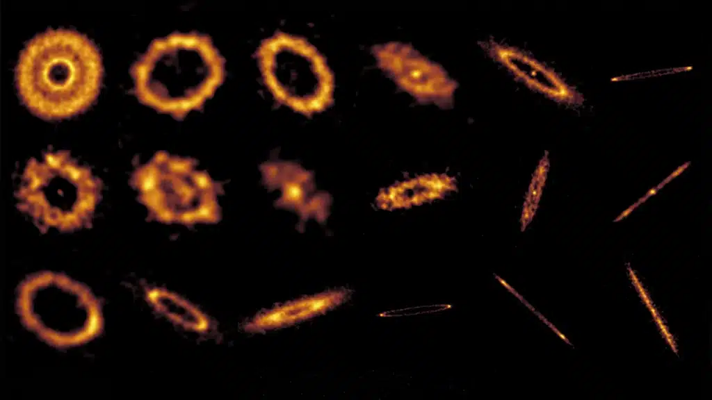 ALMA analiza 24 discos de escombros exoplanetarios.
