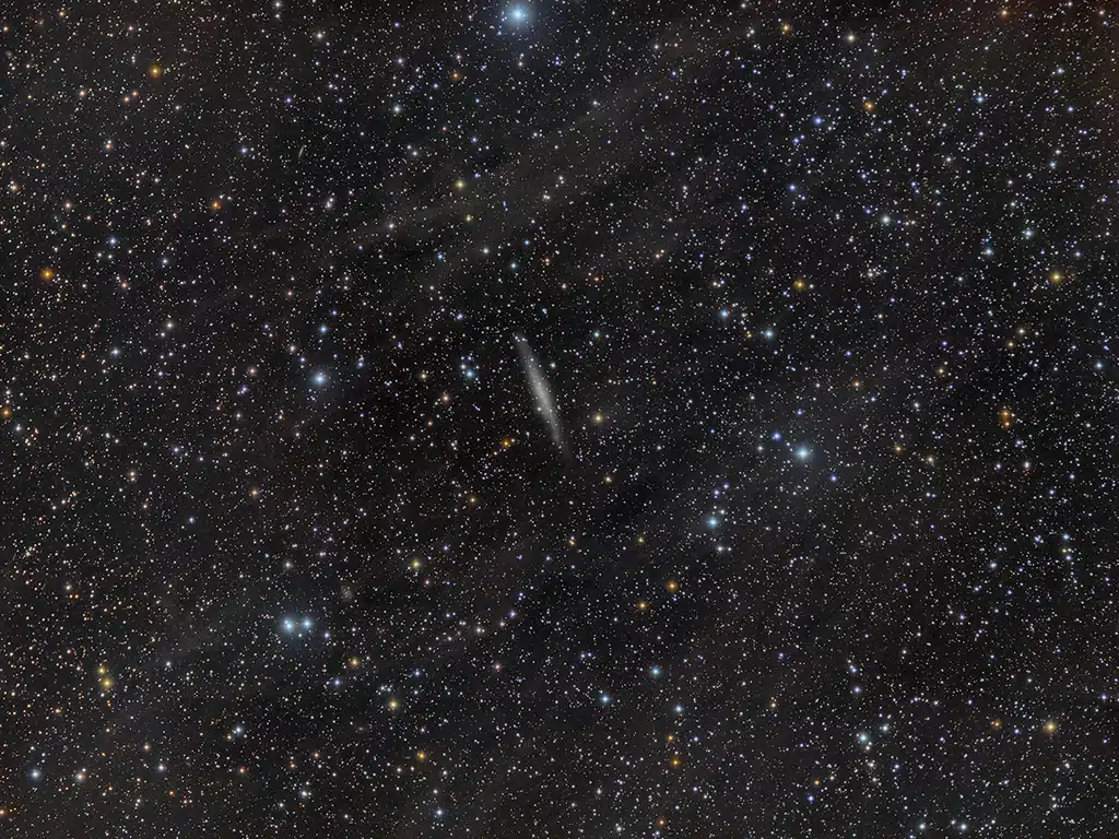 NGC 1560, galaxia. Crédito: Stathis Mexias.
