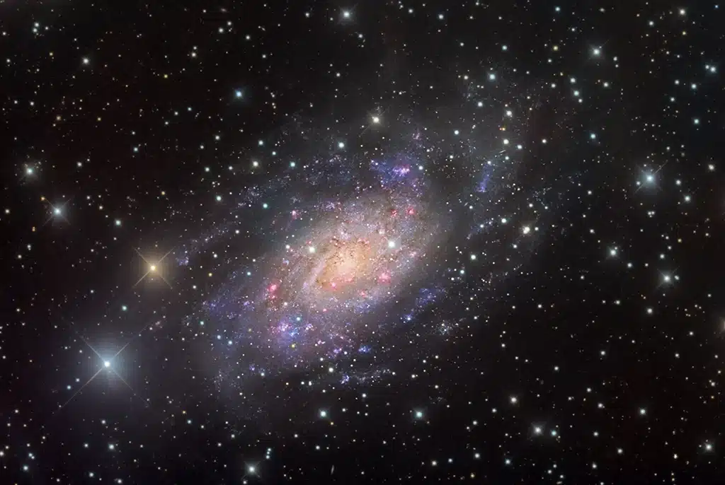 NGC 2403 (Caldwell 7), galaxia. Crédito: Eric Coles y Mel Helm.