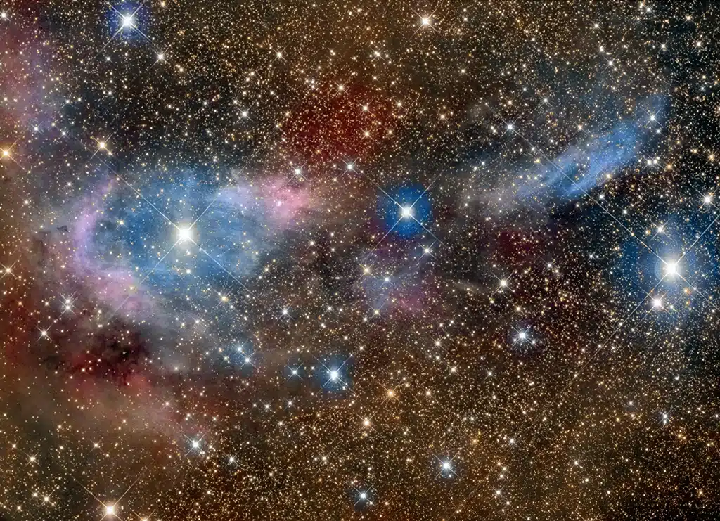 vdB 14 y vdB 15, nebulosas. Crédito: Irida Observatory.