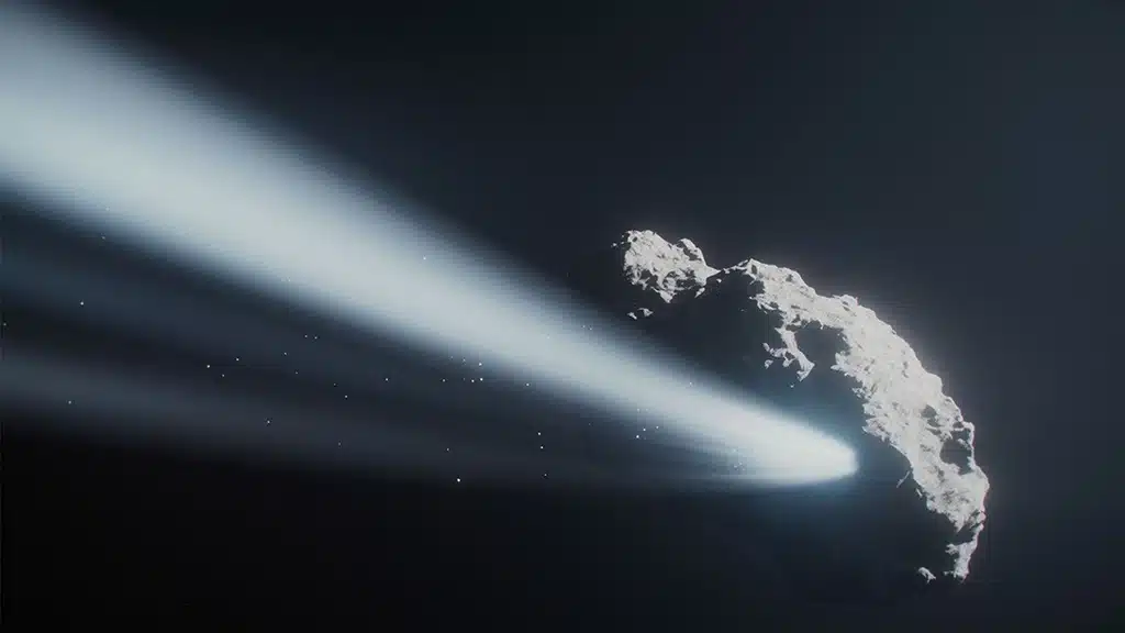 Hubble revela un caso único de rotación de cometas.
