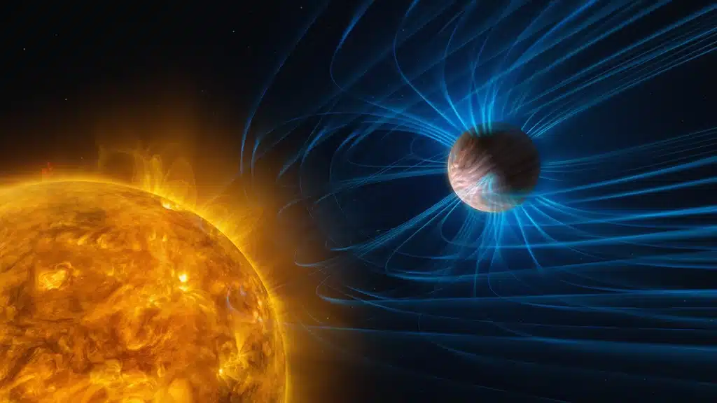 Primera evidencia sólida de campos magnéticos en exoplanetas.