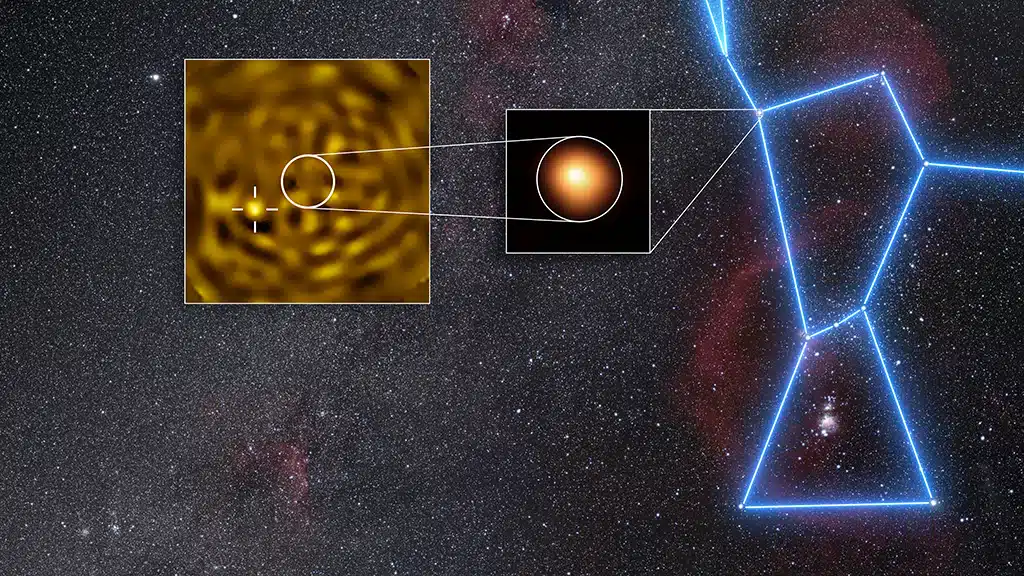 El VLT confirma que Betelgeuse tiene una estrella compañera.